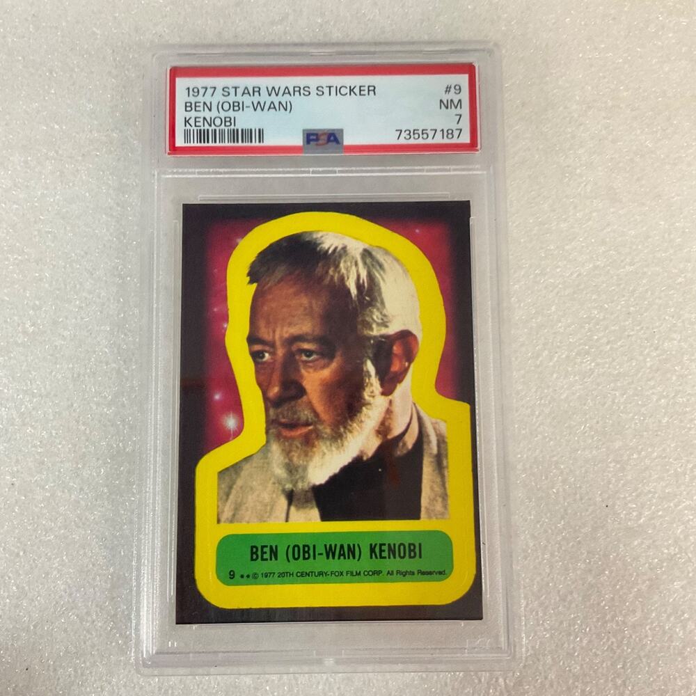 1977 Star Wars Ben Obi-Wan Kenobi Sticker #9 PSA 7 CERT#73557187